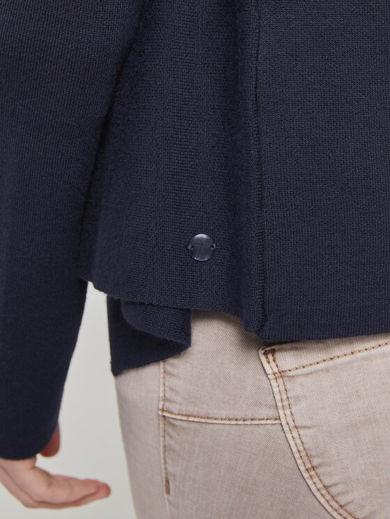 Cardigan mit Wasserfallausschnitt - Frauen - Sky Captain Blue Cardigan mit Wasserfallausschnitt - Frauen - Sky Captain Blue - 10 - TOM TAILOR