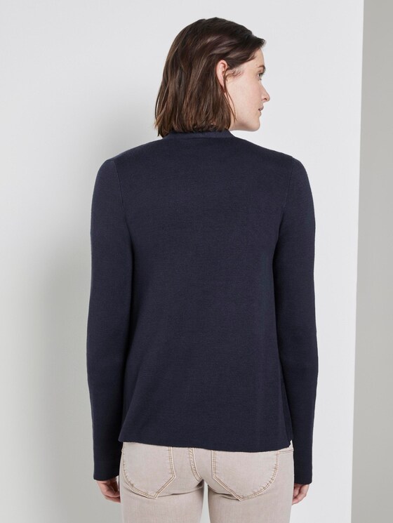 Cardigan mit Wasserfallausschnitt - Frauen - Sky Captain Blue Cardigan mit Wasserfallausschnitt - Frauen - Sky Captain Blue - 2 - TOM TAILOR