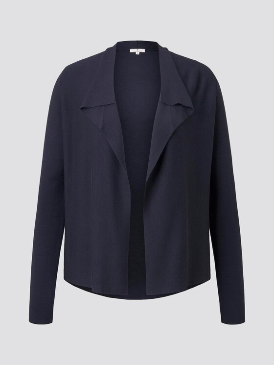 Cardigan mit Wasserfallausschnitt - Frauen - Sky Captain Blue Cardigan mit Wasserfallausschnitt - Frauen - Sky Captain Blue - 7 - TOM TAILOR