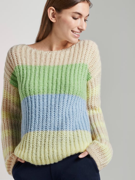 Sweater im Color-Block-Design - Frauen - vanilla melange Sweater im Color-Block-Design - Frauen - vanilla melange - 5 - TOM TAILOR