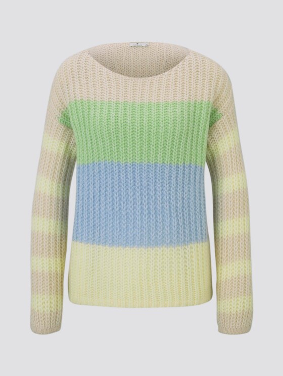 Sweater im Color-Block-Design - Frauen - vanilla melange Sweater im Color-Block-Design - Frauen - vanilla melange - 7 - TOM TAILOR