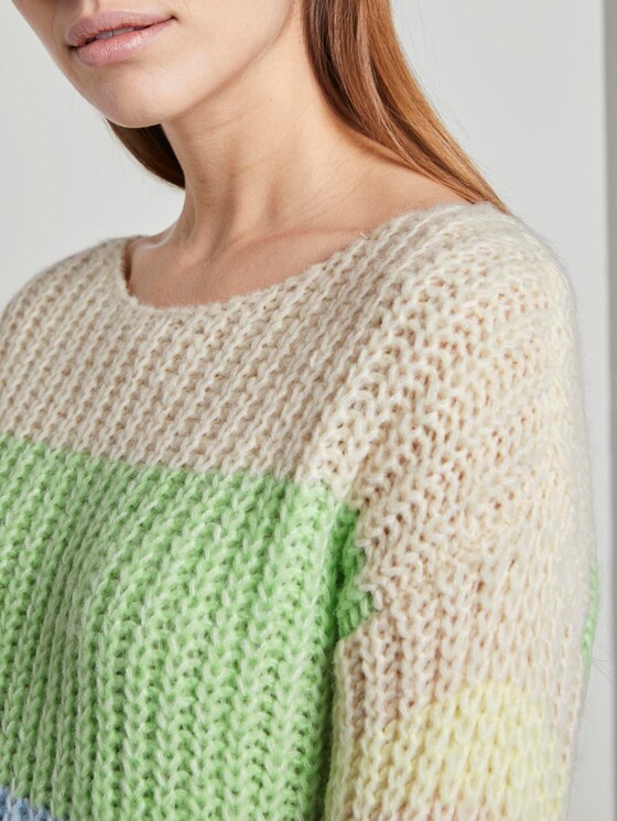 Sweater im Color-Block-Design - Frauen - vanilla melange Sweater im Color-Block-Design - Frauen - vanilla melange - 9 - TOM TAILOR
