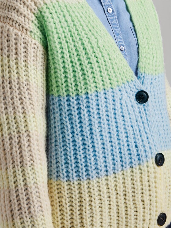 Cardigan im Color-Block-Design - Frauen - vanilla melange Cardigan im Color-Block-Design - Frauen - vanilla melange - 9 - TOM TAILOR