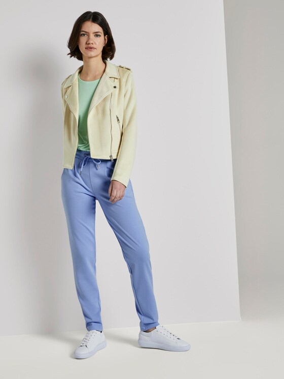 light blue jogging bottoms