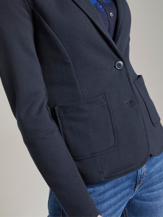 strukturierter Blazer - Frauen - Sky Captain Blue strukturierter Blazer - Frauen - Sky Captain Blue - 9 - TOM TAILOR