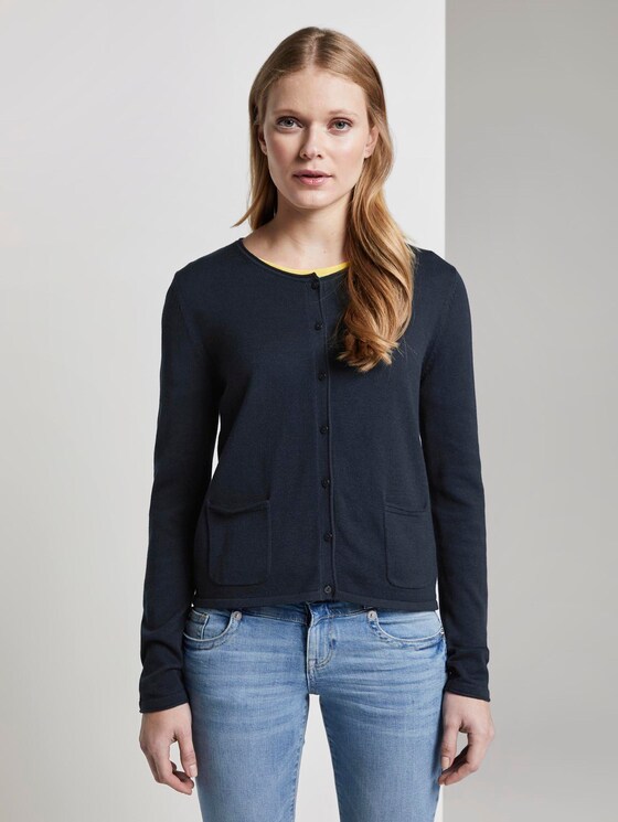 schlichter Cardigan - Frauen - Sky Captain Blue schlichter Cardigan - Frauen - Sky Captain Blue - 1 - TOM TAILOR