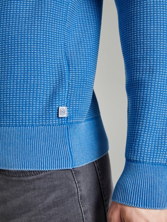 Strukturierter Sweater im Washed-Look - Männer - victory blue Strukturierter Sweater im Washed-Look - Männer - victory blue - 10 - TOM TAILOR