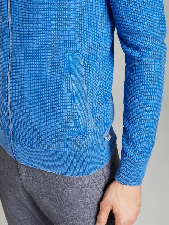 Strukturierter Cardigan im Washed-Look - Männer - victory blue Strukturierter Cardigan im Washed-Look - Männer - victory blue - 10 - TOM TAILOR