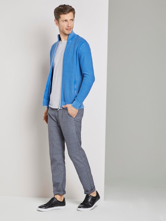 Strukturierter Cardigan im Washed-Look - Männer - victory blue Strukturierter Cardigan im Washed-Look - Männer - victory blue - 3 - TOM TAILOR