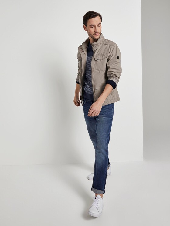 Sweater im Struktur-Mix - Männer - navy white stripe Sweater im Struktur-Mix - Männer - navy white stripe - 3 - TOM TAILOR