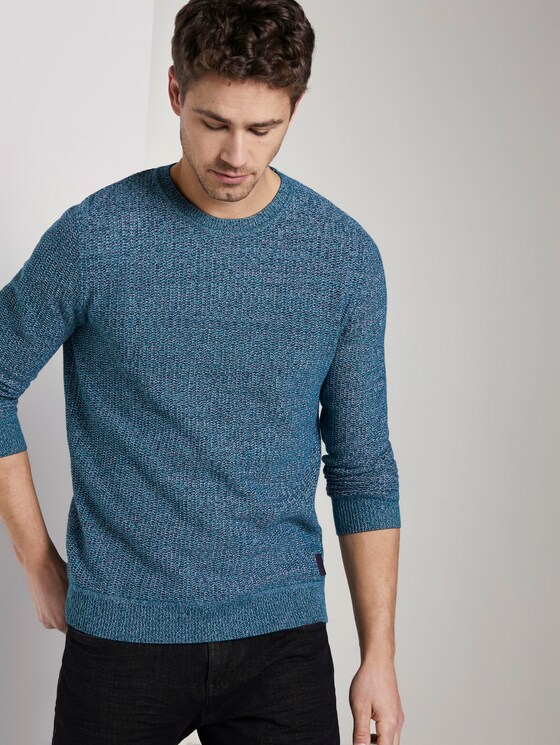 mens green knitted jumper