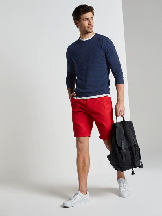 Feiner Strickpullover - Männer - navy blue heather yarn Feiner Strickpullover - Männer - navy blue heather yarn - 3 - TOM TAILOR