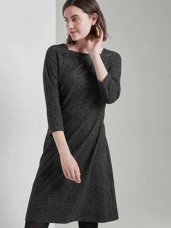Dress - Women - grey black structure Dress - Women - grey black structure - 5 - TOM TAILOR