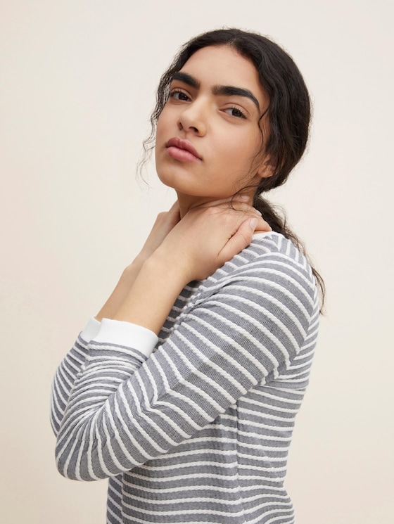 Striped Jacquard sweatshirt