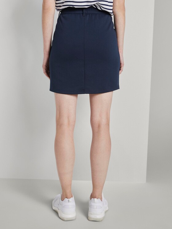 Sporty skirt with a drawstring - Women - Real Navy Blue Sporty skirt with a drawstring - Women - Real Navy Blue - 2 - TOM TAILOR Denim