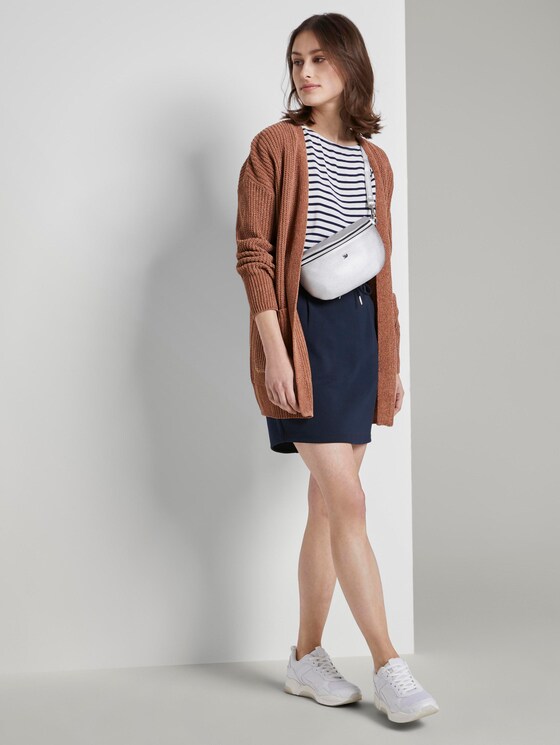 Sporty skirt with a drawstring - Women - Real Navy Blue Sporty skirt with a drawstring - Women - Real Navy Blue - 3 - TOM TAILOR Denim