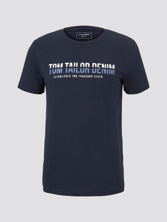 T-Shirt mit Print - Männer - Sky Captain Blue T-Shirt mit Print - Männer - Sky Captain Blue - 7 - TOM TAILOR Denim