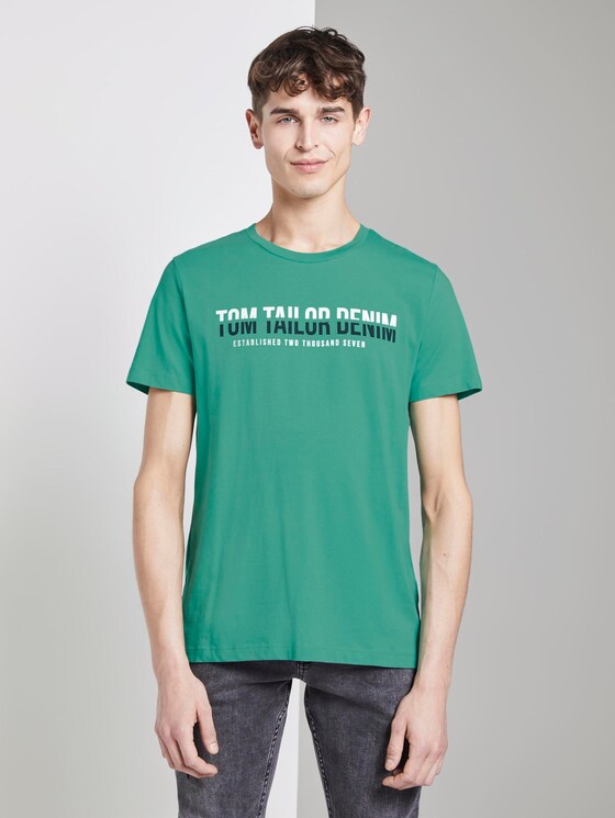 T-Shirt mit Print - Männer - spearmint green T-Shirt mit Print - Männer - spearmint green - 1 - TOM TAILOR Denim
