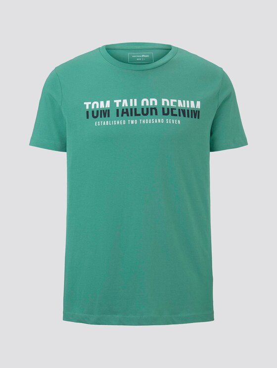 T-Shirt mit Print - Männer - spearmint green T-Shirt mit Print - Männer - spearmint green - 7 - TOM TAILOR Denim