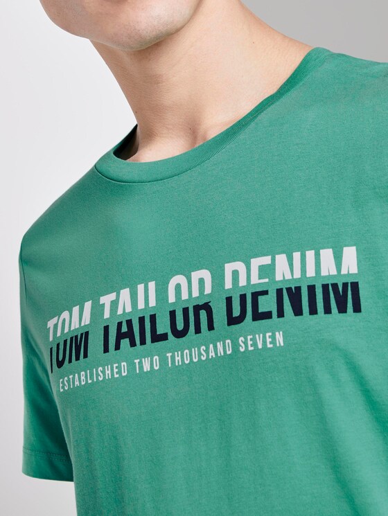 T-Shirt mit Print - Männer - spearmint green T-Shirt mit Print - Männer - spearmint green - 9 - TOM TAILOR Denim