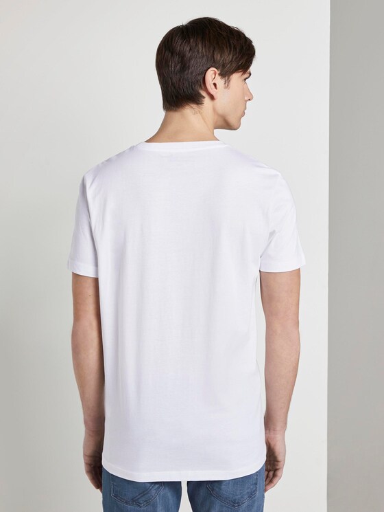 T-Shirt mit Print - Männer - White T-Shirt mit Print - Männer - White - 2 - TOM TAILOR Denim