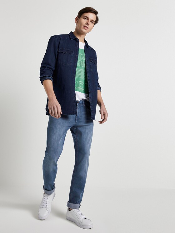 T-Shirt mit Print - Männer - White T-Shirt mit Print - Männer - White - 3 - TOM TAILOR Denim