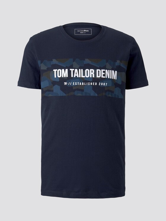 T-Shirt mit Print - Männer - Sky Captain Blue T-Shirt mit Print - Männer - Sky Captain Blue - 7 - TOM TAILOR Denim