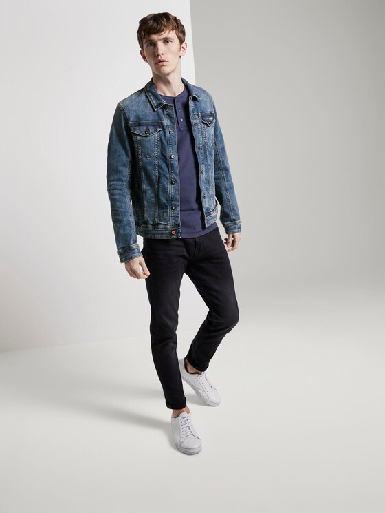 Henley-Langarmshirt - Männer - Sky Captain Blue Non-Solid Henley-Langarmshirt - Männer - Sky Captain Blue Non-Solid - 3 - TOM TAILOR Denim
