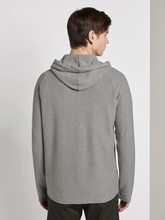 Hoodie in Mélange-Optik - Männer - Light Stone Grey Melange Hoodie in Mélange-Optik - Männer - Light Stone Grey Melange - 2 - TOM TAILOR Denim
