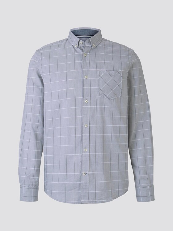 Kariertes Hemd - Männer - light grey window check Kariertes Hemd - Männer - light grey window check - 7 - TOM TAILOR