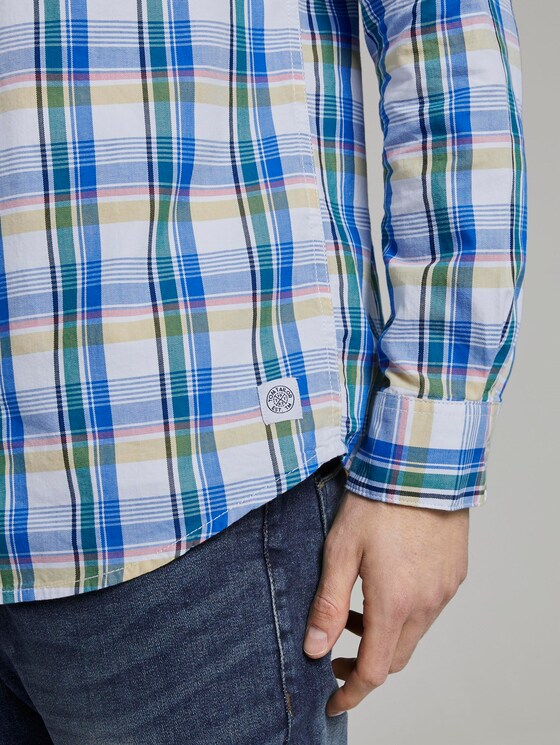 Kariertes Hemd - Männer - white base colourful check Kariertes Hemd - Männer - white base colourful check - 10 - TOM TAILOR