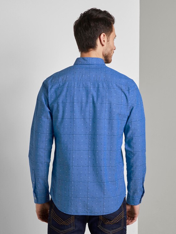 Hemd im Muster-Mix - Männer - blue check with navy clipper Hemd im Muster-Mix - Männer - blue check with navy clipper - 2 - TOM TAILOR