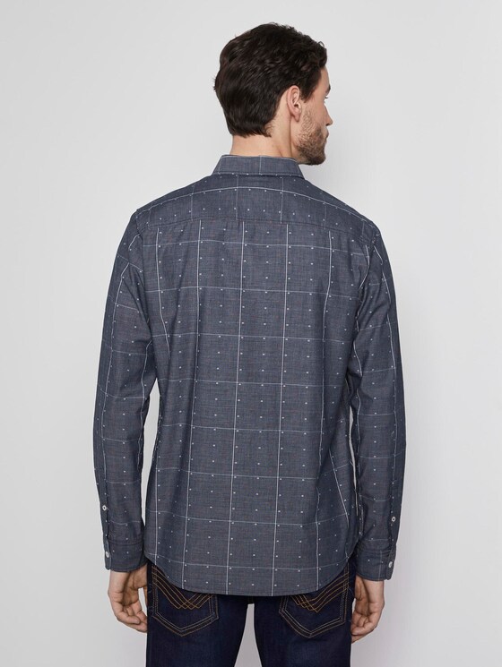Hemd im Muster-Mix - Männer - navy check with red clipper Hemd im Muster-Mix - Männer - navy check with red clipper - 2 - TOM TAILOR