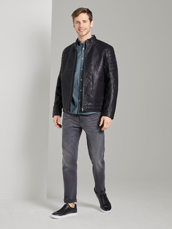 Gemustertes Hemd - Männer - navy geometric design Gemustertes Hemd - Männer - navy geometric design - 3 - TOM TAILOR