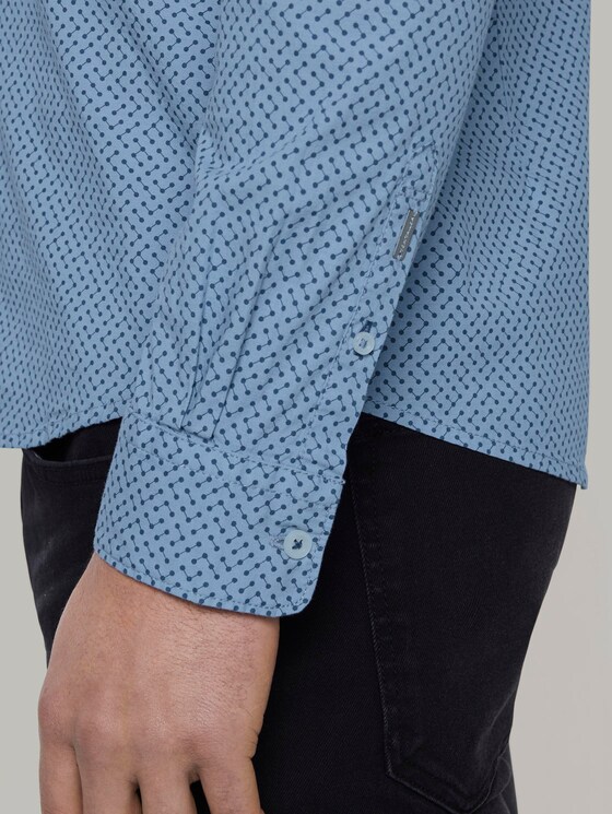 Gemustertes Hemd - Männer - blue geometric design Gemustertes Hemd - Männer - blue geometric design - 10 - TOM TAILOR