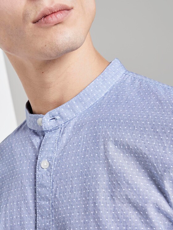 Gemustertes Hemd - Männer - blue white dobby stripe Gemustertes Hemd - Männer - blue white dobby stripe - 9 - TOM TAILOR Denim