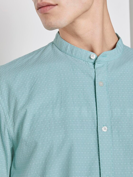 Gemustertes Hemd - Männer - mint white dobby stripe Gemustertes Hemd - Männer - mint white dobby stripe - 9 - TOM TAILOR Denim