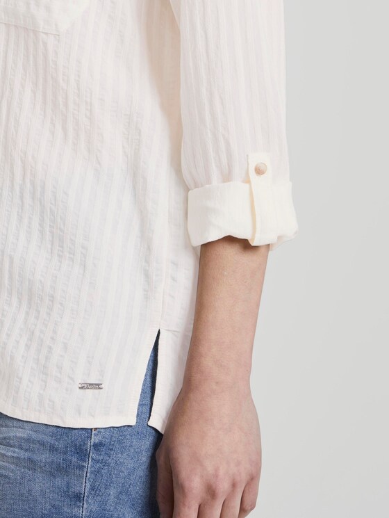 Oversized tunic with pockets - Women - Gardenia White Oversized tunic with pockets - Women - Gardenia White - 10 - TOM TAILOR Denim