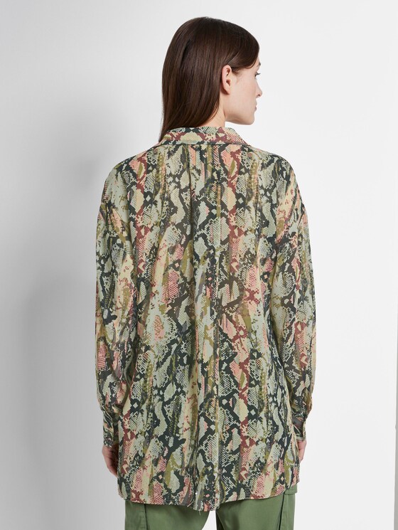 Oversize Bluse mit Schlangen-Print - Frauen - colourful snake print Oversize Bluse mit Schlangen-Print - Frauen - colourful snake print - 2 - TOM TAILOR Denim