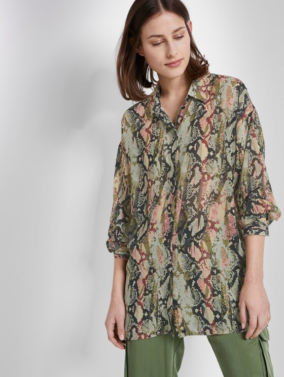 Oversize Bluse mit Schlangen-Print - Frauen - colourful snake print Oversize Bluse mit Schlangen-Print - Frauen - colourful snake print - 5 - TOM TAILOR Denim