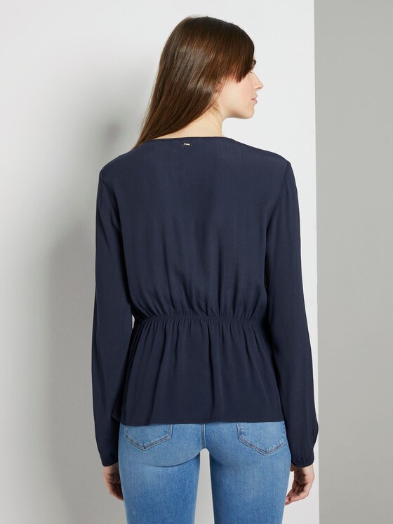 Bluse mit Taillen-Detail - Frauen - Real Navy Blue Bluse mit Taillen-Detail - Frauen - Real Navy Blue - 2 - TOM TAILOR Denim