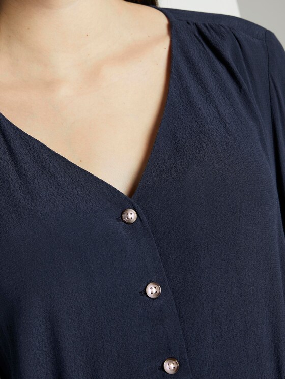 Bluse mit Taillen-Detail - Frauen - Real Navy Blue Bluse mit Taillen-Detail - Frauen - Real Navy Blue - 9 - TOM TAILOR Denim