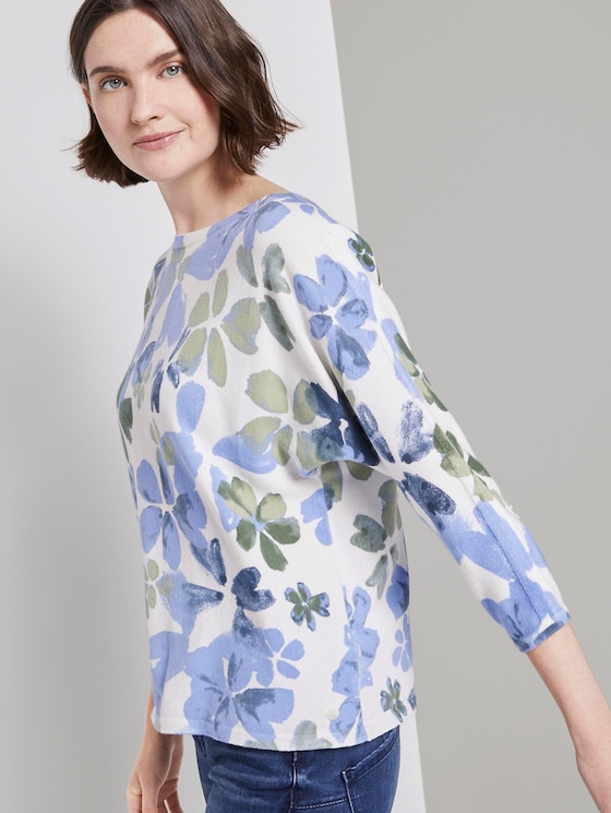 Pullover met bloemenprint - Vrouwen - watercolor floral design Pullover met bloemenprint - Vrouwen - watercolor floral design - 5 - TOM TAILOR