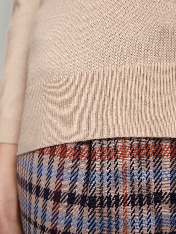 Pullover mit Polokragen - Frauen - silky vanilla melange Pullover mit Polokragen - Frauen - silky vanilla melange - 10 - TOM TAILOR