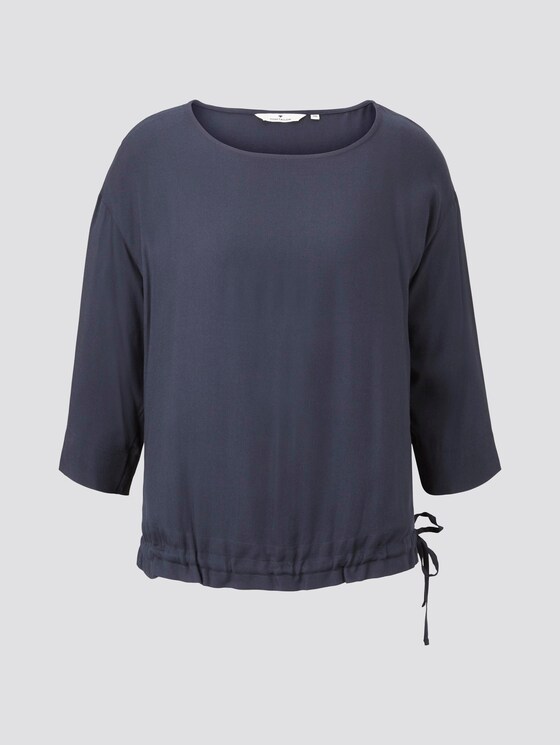 Blusenshirt mit verstellbarem Bund - Frauen - Sky Captain Blue Blusenshirt mit verstellbarem Bund - Frauen - Sky Captain Blue - 7 - TOM TAILOR