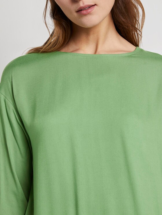 Blusenshirt mit verstellbarem Bund - Frauen - sundried turf green Blusenshirt mit verstellbarem Bund - Frauen - sundried turf green - 9 - TOM TAILOR