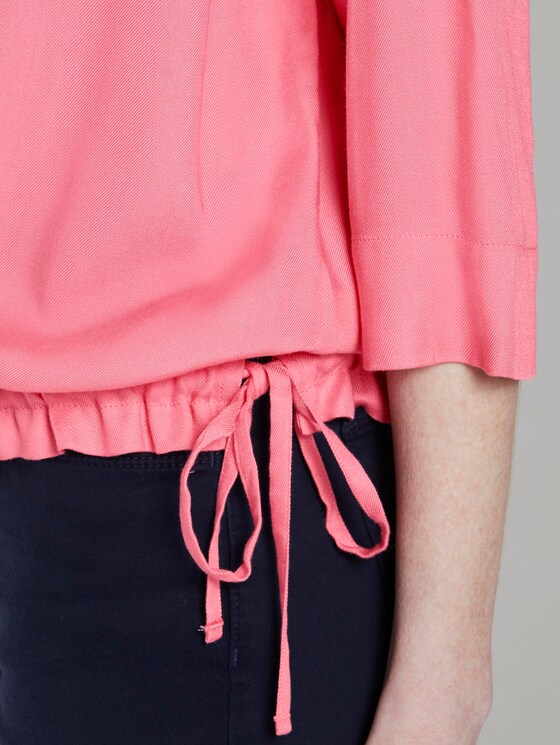 Blouse top met verstelbare tailleband - Vrouwen - charming pink Blouse top met verstelbare tailleband - Vrouwen - charming pink - 10 - TOM TAILOR
