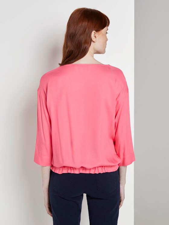 Blouse top met verstelbare tailleband - Vrouwen - charming pink Blouse top met verstelbare tailleband - Vrouwen - charming pink - 2 - TOM TAILOR