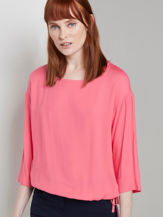 Blouse top met verstelbare tailleband - Vrouwen - charming pink Blouse top met verstelbare tailleband - Vrouwen - charming pink - 5 - TOM TAILOR