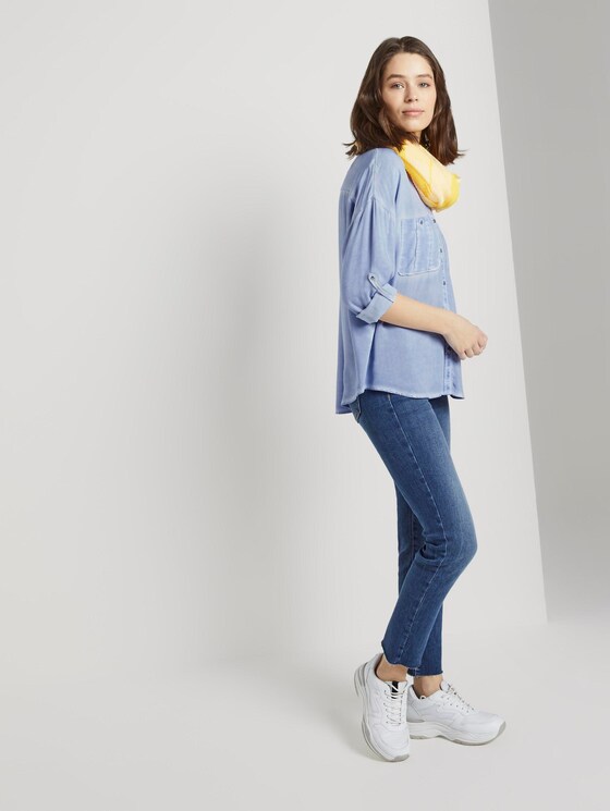 Blouse met borstzakken - Vrouwen - Parisienne Blue Blouse met borstzakken - Vrouwen - Parisienne Blue - 3 - TOM TAILOR